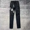 Fioletowa marka mody dżinsy chłodne luksusowe designerskie dżinsowe sproszone w trudnej sytuacji Black Blue Jean Slim Fit Rozmiar 28-40oibf