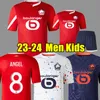 23 LOSC Lille 24 soccer jerseys 14 UMTITI 8 Angel CABELLA J DAVID YAZICI OUNAS football shirt 2023 2024 away third 3rd maillot men Kids Kit Equipment