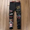 Heren Shorts HOUZHOU Y2K Jeans voor Mannen Slim Fit Stretch Goth Broek met Print Denim Broek Mannelijke Punk Gothic Harajuku Mannen Skinny Hip Hop 5XL 230802