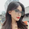 2023 New luxury designer sunglasses Double B Large Box Dark ins Red Sun Glasses BB0223S