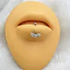 Labret Lip Piercing Jóias 20pcs Corpo 16G Morne Sobrancelha Barra do Umbigo Brincos Stud Flores Gemas Orelha Cartilagem Helix Tragus 230802