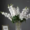 Dekorativa blommor 2st fuktgivande 3D Delphinium Real Touch Artificial Hyacinth Fake Home Wedding Event Decor Flower Arrangement