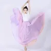 Stage Wear 540 Degree 2 Layer Chiffon Skirt Ballet Dance Women Long Skirts Dancer Practice Classical Modern Dancewear