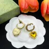 Designers Gold Hoop Earrings Designer Jewelry Fashion Heart Earring For Women Party Studs Wedding Stud Earrings 2308035Z