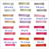 100pcs 20 Colors 50mm Double Prong Alligator Clip Kids Grosgrain Ribbon Covered Hairpin Barrettes DIY Accessories ZZ