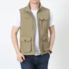 Men's Jackets ASOIL Spring Mens Vest Warm Sleeveless Winter Waterproof Zipper Coat Autumn Stand-up Collar Casual Waistcoat Clothing