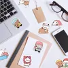 50 PCS Cute Little Panda Adesivi per bottiglie per auto Frigo Casco Ipad Bicicletta Telefono Moto PS4 Libro Pvc Laptop Decalcomanie fai da te Giocattoli per bambini Decor