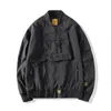 メンズジャケットのメンズボンバージャケットMulitpockepocket Cargo Steetwear Hip Hop Windbreaker Coats Outwear 230803