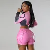 Women's Shorts CINESSD Summer PU Leather Super Short Clothes -Selling Patch Pocket Tight Sexy Low Waist Pants