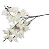 Fleurs Décoratives Une Branche De Fleur De Lys En Soie Faux 20 Têtes Effet De Peinture À L'huile Lilium Hybrides Tige Pour La Maison De Mariage Décoration Florale