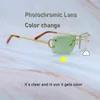 Lodowe okulary przeciwsłoneczne fotochromic soczewki Zmiana koloru dwa kolory soczewki 4 sezonowe okulary wymienne luksusowe kryminanie carter okulary gafas de sol