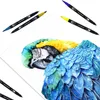 Marcadores Aquarela Arte Pincel Caneta Ponta Dupla Delineador Desenho para Pintura Caligráfica Conjunto de 72 Cores Suprimentos 230803