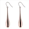 Dangle Earrings Korean Style 316 L Stainless Steel Women Length Drop 3 Colors Vacuum Plating No Fade Allergy Free