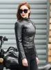 Kvinnorjackor Fitaylor Spring Autumn Women Punk Leather Jacket Pu Faux Leather Jackets Basic Bomber Leather Motorcykel Black Coat 230803