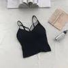 Camisoles Tanks Sexiga botten Toppkvinnor Underkläder Push Up Bh Fashion Solid Color Lingerie Female Moft Brassreie Crop Tops