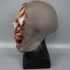 Maschere per feste Full Head Skull Ghost Mask Halloween Spaventoso Scheletro senza pelle Maschera in lattice Casa stregata Tricky Prop L230803