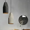 Lámparas colgantes Decoración nostálgica Luces Vintage Estilo industrial Cemento Colgante E27 Restaurante Iluminación Diseño moderno Cocina