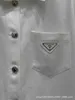Women's Pants Capris Designer New White Denim Jumpsuit med flera bältesdesigner, enkel utsmyckad metalltriangellogo Ume6