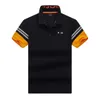 Camiseta polo de grife Casual Print Classic polo shirt Solid respirável TShirt Slim fit Manga curta Masculino T-shirts masculinas bos tops roupas de qualidade M-XXXL