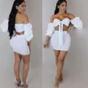 Werk Jurken 2023 Zomer Vrouwen Sexy Strapless Rok Pak Mode Temperament Bandage Tweedelige Set Voor Vrouwen