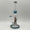 Bong in vetro da 12 pollici per funghi Rig Narghilè Pipa ad acqua Pipa da fumo Dab rig Colore indiano