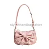 Borse a tracolla Borsa bowknot per donna 2023 nuova borsa a tracolla con catena di perle alla moda Design alla moda borse a tracolla con texture in stile occidentalestylishhandbagsstore