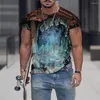 Hommes t-shirts crâne impression 3D été hommes t-shirt mode décontracté Y2K chemise surdimensionné coloré Sport marque hauts t-shirt Hip Hop Streetwear 2023