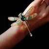 Smart Winged Dragonfly Brooch for Men and Women High Grade Breast Flower Gradient Enamel Dropping Oil Insect Pin