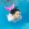 Fins Gloves Children Swimming Fins Kids Mermaid Flippers Diving Feet Monofin Whale Tail Silicone Flippers Swimming Gear Accessories 230802