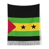Scarves Sao Tome Flag Women's Pashmina Shawl Wraps Fringe Scarf Long Large