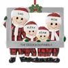 Ornamento di Natale Ciondolo rersin Fai da te Famiglia personale Decorazioni per l'albero di Natale Cornice personalizzata per la casa Navidad Hanging Capodanno 2023 FY4836