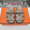 strand slippers Zomer Klassieke luxe vrouw Cartoon pantoffel Grote Kop Lederen Platte Riem gesp sandalen Hotel Bad mannen Slides vrouwen Designer schoenen maat 35-42-45 Met doos