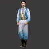 Xinjiang Dance Costumes for Men Ethnic Dance Performance Ubrania Uighur Męska szata impreza zużycie 231n