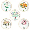 Chinese Style Products Floral Bouquet Embroidery DIY Handcraft Cross Stitch Set Materials Package Without Embroidery Hoop Sewing Supplies