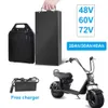 Batteria al litio per auto elettrica 48V 60V 72V 20ah Batteria 18650 impermeabile per bicicletta pieghevole per scooter elettrico Citycoco a due ruote