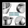 Baking Moulds Stainless Steel Microporous Colander With Mixing Bowl Large Rice Washing Food Strainer Set For