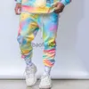 Survêtements pour hommes Nanaco surdimensionné Tie-dye Sport Ensemble de sweats à capuche pour hommes Homme à capuche 100% coton de haute qualité Survêtement coloré Sweats Costumes M-4XL J230803