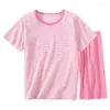 Ensembles de vêtements filles enfants garçons bébé doux unisexe rayé coton mignon enfant en bas âge vêtements de nuit ensemble de couchage fille vêtements pour enfants