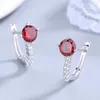 Dangle Küpe Küpe Gümüş Gümüş Gümüş 925 Elmas Kore Mücevher Piercing Ear Ring Hoop Düğün Aksesuarları Trend Hediye Kadın