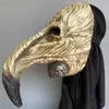 Masques de fête Halloween Steampunk Horreur Masque Fantôme Oiseau Bec Peste Docteur Latex Masques Cyberpunk Masque Mort Noire Docteur Mascarade Mascara L230803