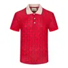 203 Vêtements d'été Designer de luxe Polos Hommes Casual Polo Mode Serpent Abeille Imprimer Broderie T-shirt High Street Hommes Polos Taille M-3XL