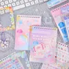 Klejenia naklejki 30pcs jeden zestaw kawaii miłość łańcuch serc bąbelek angielski okno dialogowe dekoracyjna książka DIY scrapbook konfetti 230803