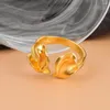 Cluster Rings NBNB Silver Gold Color Withered Leaf Shape Hyperbole Adjustable Ring For Women Female Open Girl Hiphop Party Finger Jewelry