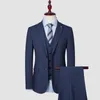 Costumes pour hommes 2023Boutique haut de gamme affaires (costume pantalon) mode et beau décontracté tendance fête britannique robe deux pièces ensemble