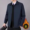 Kurtki męskie w średnim wieku i starsze kurtki Mężczyzn Produkty w wiosennym jesieni Business Casual Coat Lapel Loose Tata's