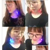 Dangle Chandelier Korean Harajuku Personality Funny Nightclub Colorf Light Bb Earrings Female 1 Drop Delivery Jewelry DHGHB