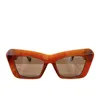 Nouveau designer de luxe 2023 Luo Yijia lunettes de soleil yeux de chat en forme de papillon photos de rue en ligne rouge INS les mêmes lunettes de soleil LW400361