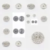 Strass 50Pcs 25mm Rodada Rhinestone Sier Button Flatback Decoração Cristal Fivelas Para Acessórios de Cabelo Do Bebê Drop Delivery Jewel Dhnsl