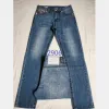 Masculino True Jeans Calças Longas Masculino Linha Grossa Jeans Super Religioso Roupas Masculino Lápis Casual Calça Jeans Azul Preto CXG2308039