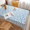 Table Cloth Plastic PVC Rectangula Tablecloth Waterproof Oilproof Kitchen Dining Tea Colth Cover Disposable Pastoral Decor